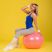 Гимнастический мяч PROFI-FIT, диаметр 55 см, антивзрыв