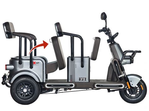 Электротрицикл Wanshida U1-X 60V 800Вт