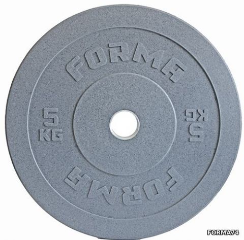 Диск бамперный 5 кг Forma (серый)
