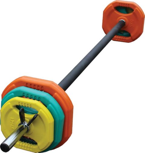 Штанга для аэробики PROFI-FIT 20090, обрезиненные диски (1,25 кг; 2,5 кг; 5 кг) по 2шт