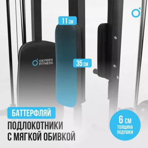 Многофункциональный силовой комплекс со встроенными весовыми стеками OXYGEN FITNESS LORRY