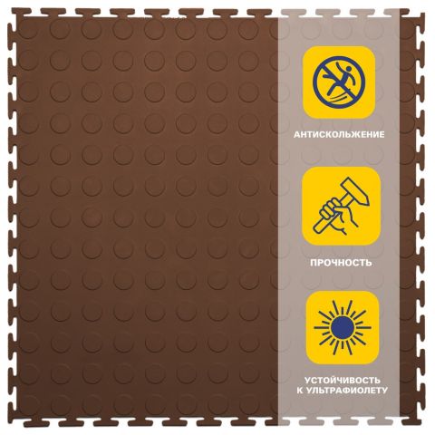 Резиновая плитка Rubber Prom 9 мм 500*500 мм