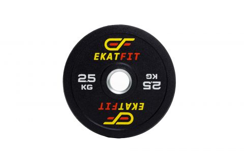 Диск бамперный EkatFit 2,5 кг (черный)